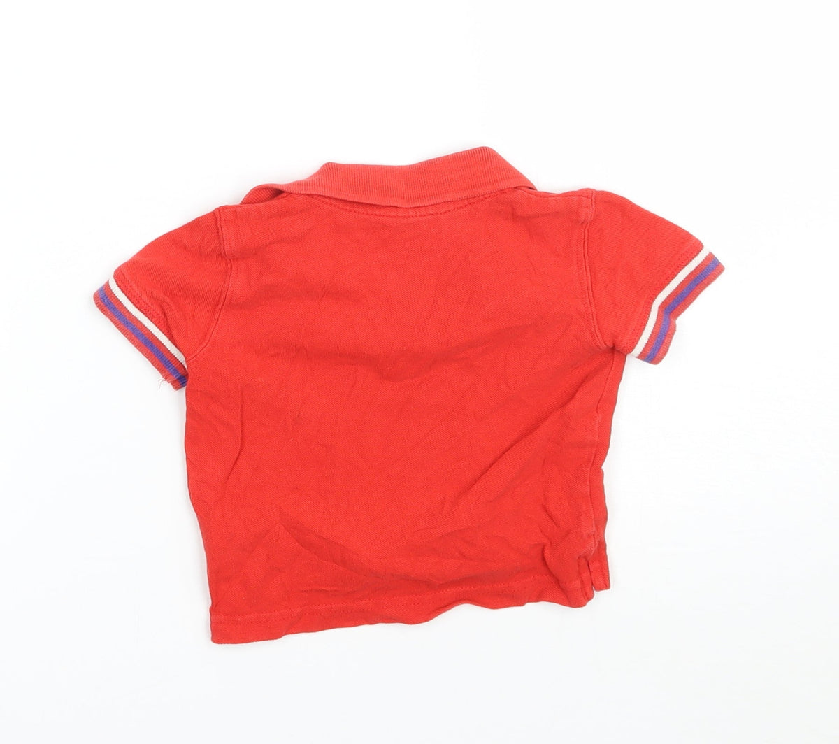 Mothercare Boys Red   Basic Polo Size 6-9 Months