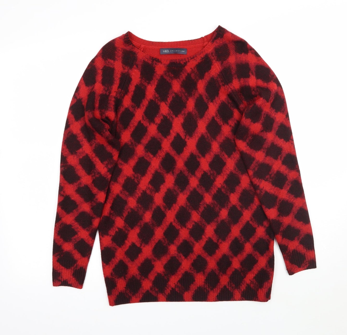 Womens UK Size 10 Marks and Spencer Red Pullover Jumper