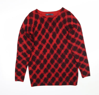Womens UK Size 10 Marks and Spencer Red Pullover Jumper