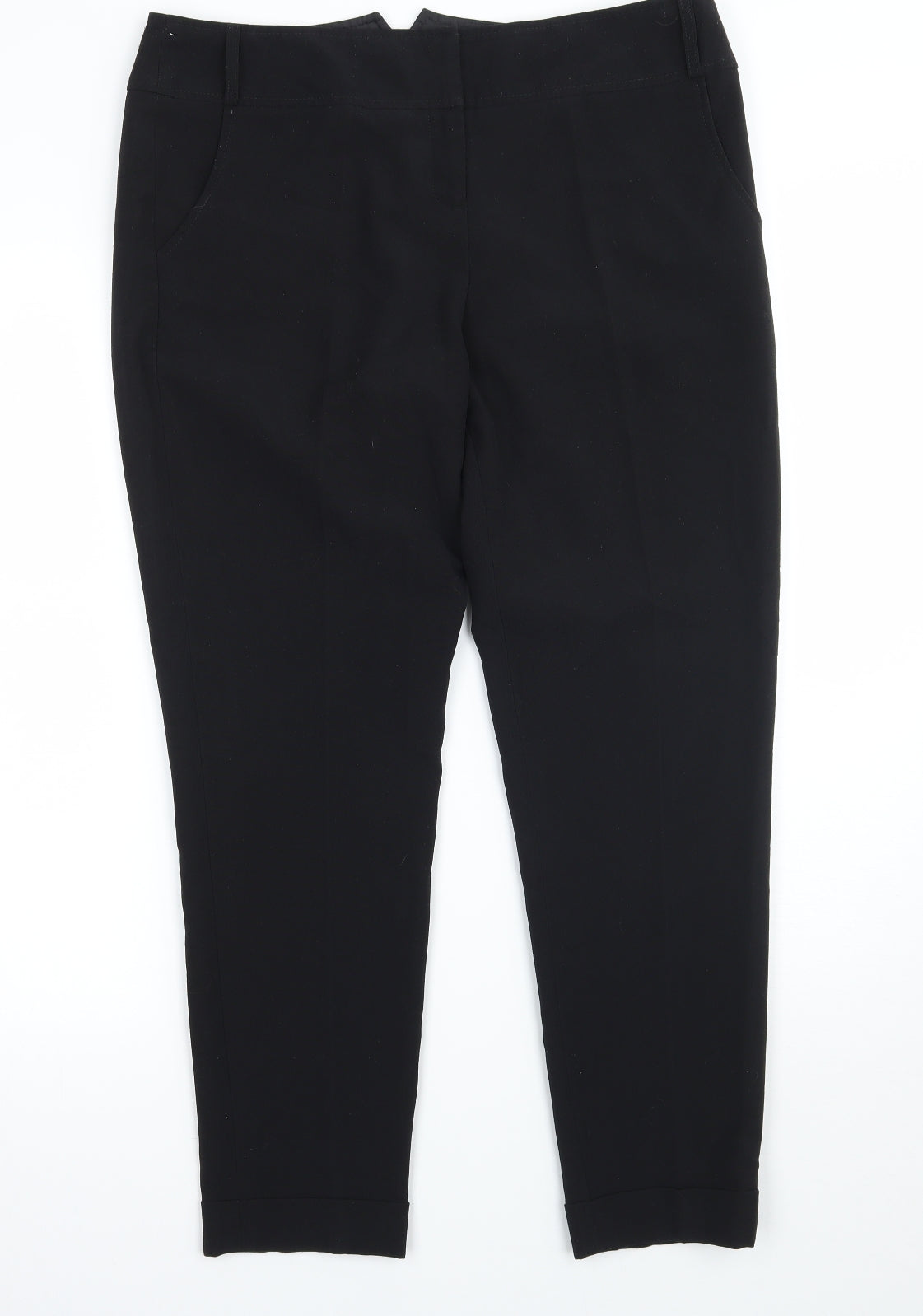 Red Herring Womens Black   Trousers  Size 12 L27 in