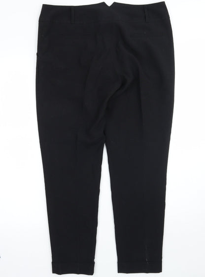 Red Herring Womens Black   Trousers  Size 12 L27 in
