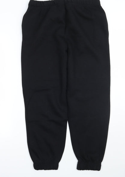 Womens UK Size S Primark Regular Fit Sweatpants Black Trousers