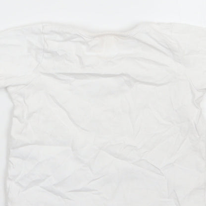 M&Co Girls White   Basic T-Shirt Size 2 Years