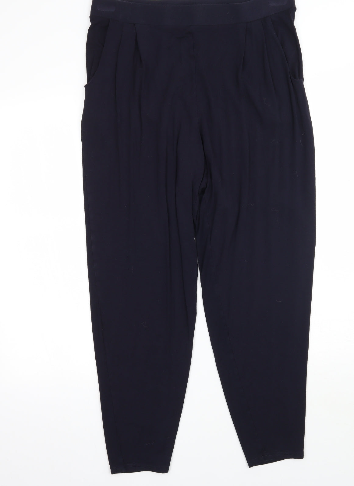 Womens UK Size 14 Papaya Regular Fit Bloomer Blue Trousers