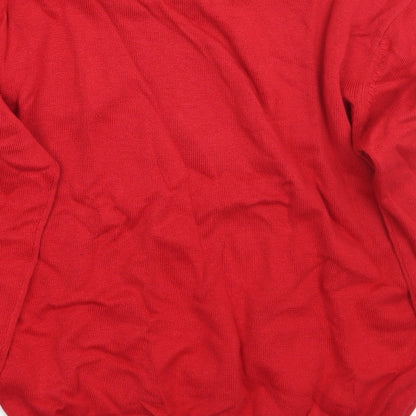 TU Girls Red  Rayon Pullover Jumper Size 9 Years