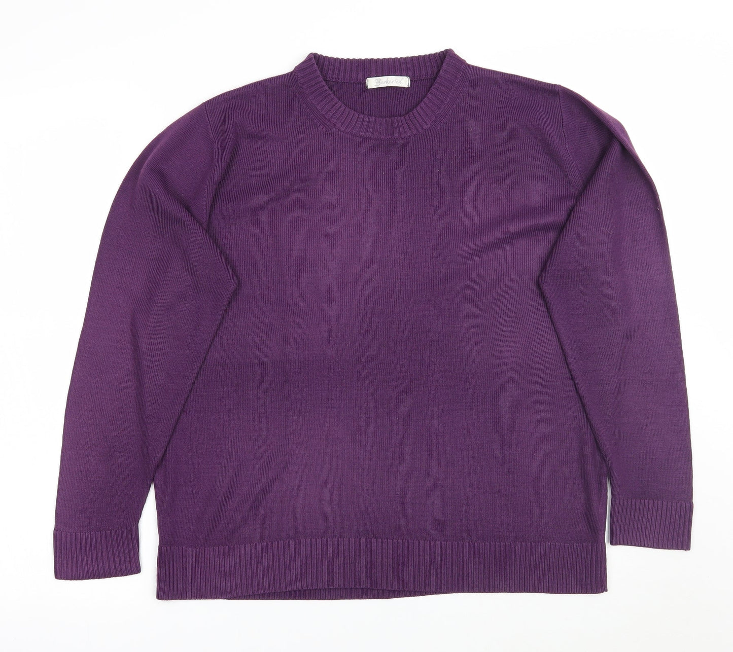 Womens UK Size 14 Berkertex Purple Pullover Jumper