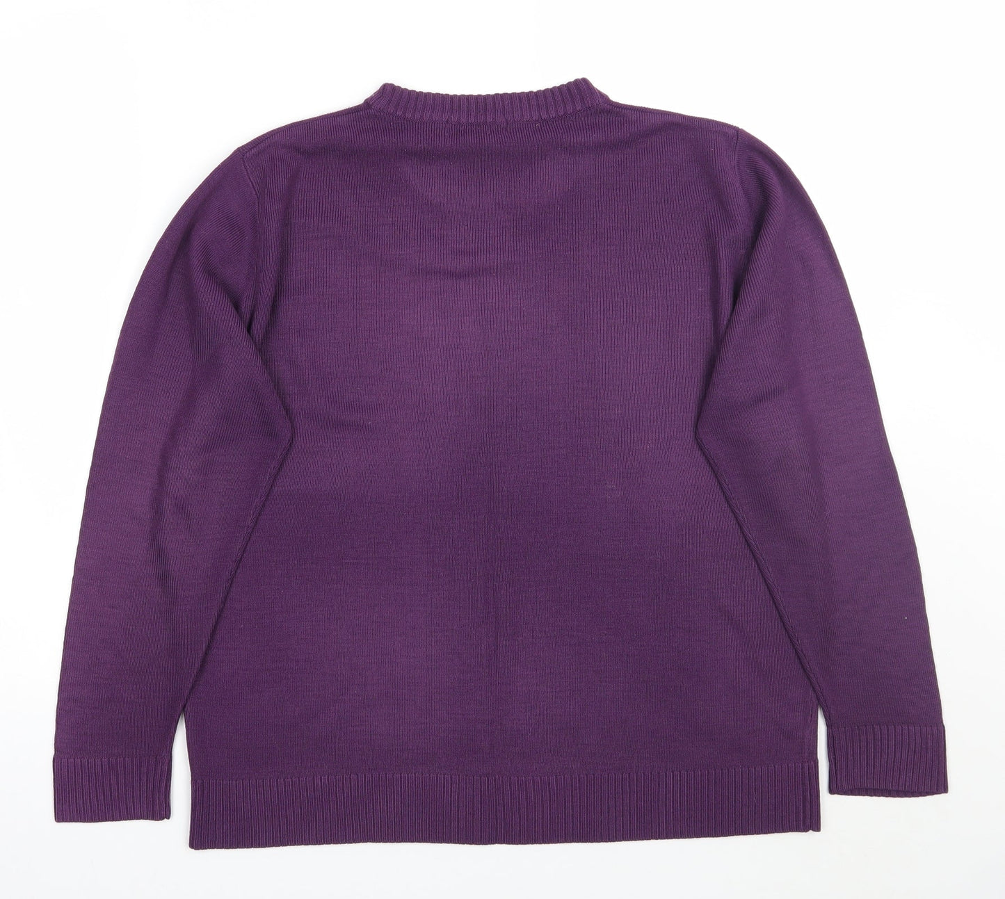 Womens UK Size 14 Berkertex Purple Pullover Jumper