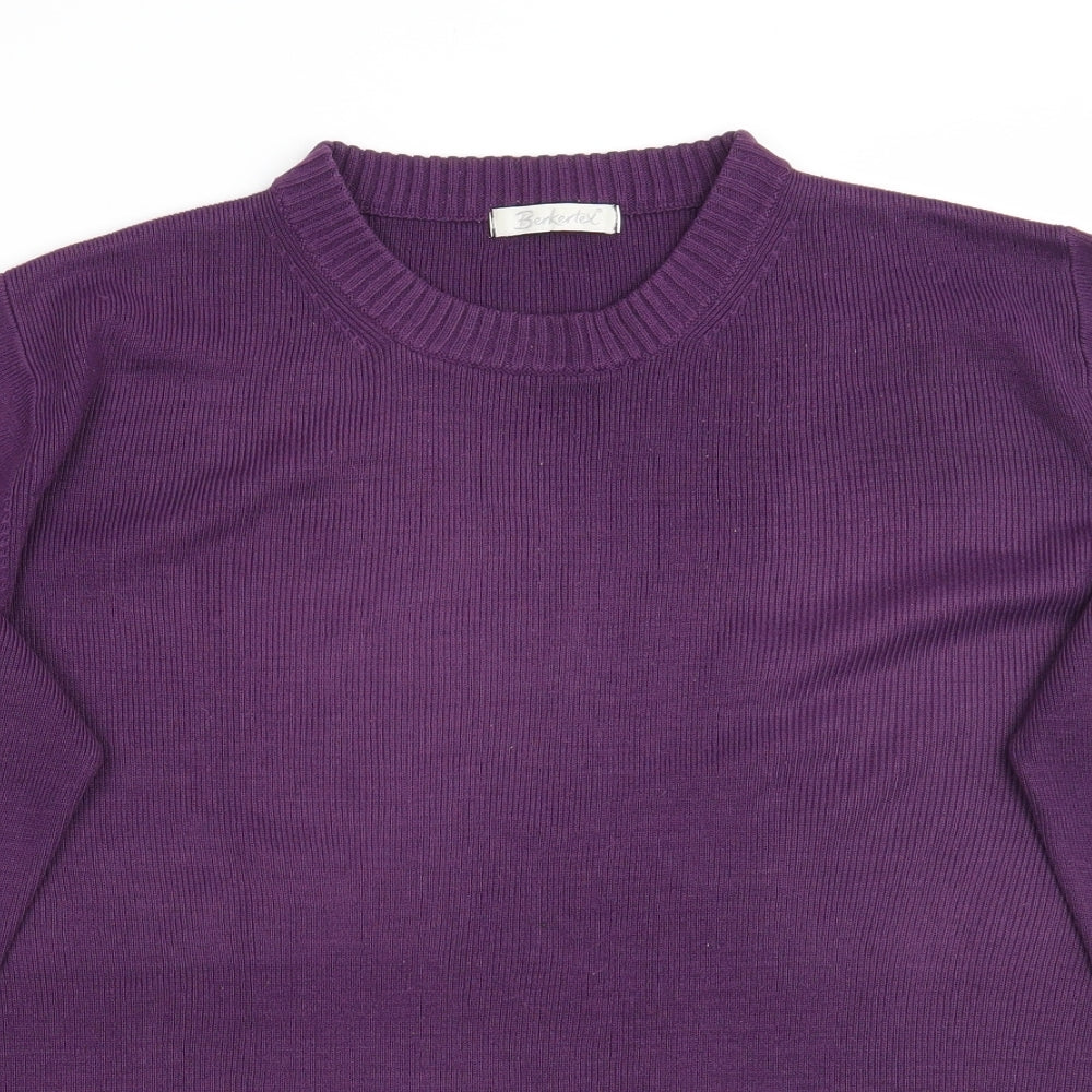 Womens UK Size 14 Berkertex Purple Pullover Jumper