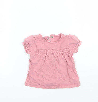TU Girls Pink   Basic T-Shirt Size 3-6 Months