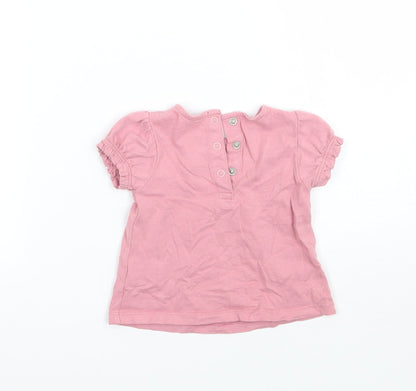TU Girls Pink   Basic T-Shirt Size 3-6 Months