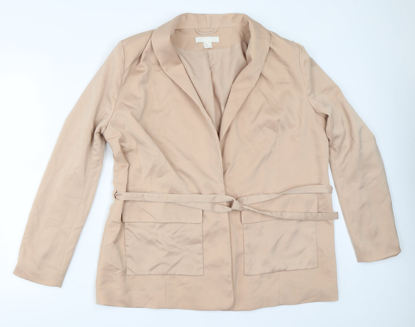 H&M Womens Beige   Jacket Blazer Size 44