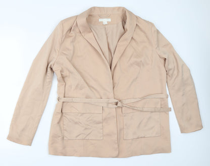 H&M Womens Beige   Jacket Blazer Size 44