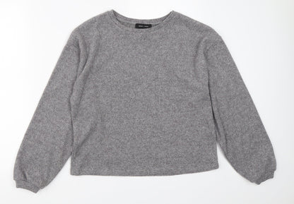 Womens UK Size S New Look Grey Pullover Jumper