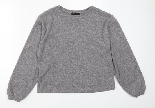 Womens UK Size S New Look Grey Pullover Jumper