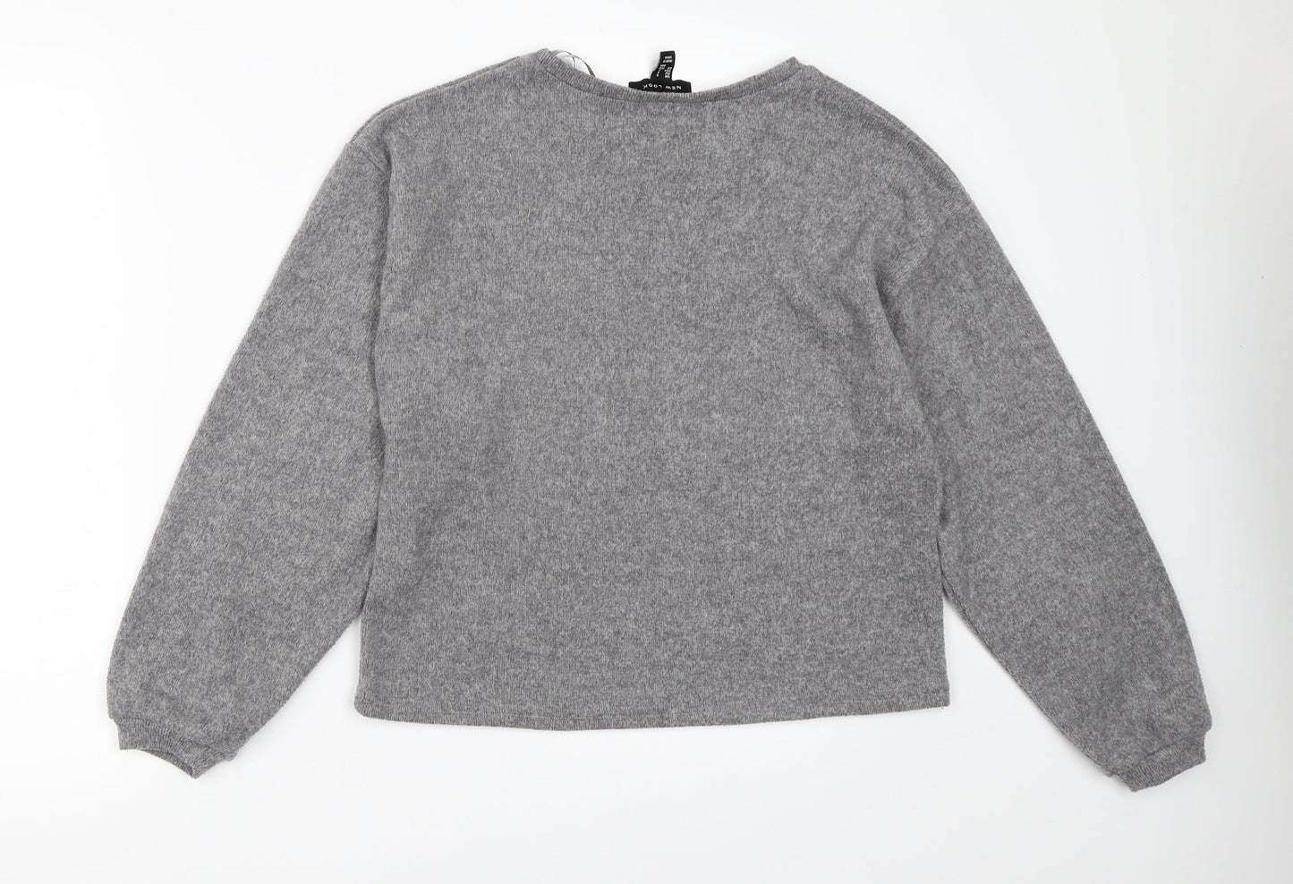 Womens UK Size S New Look Grey Pullover Jumper