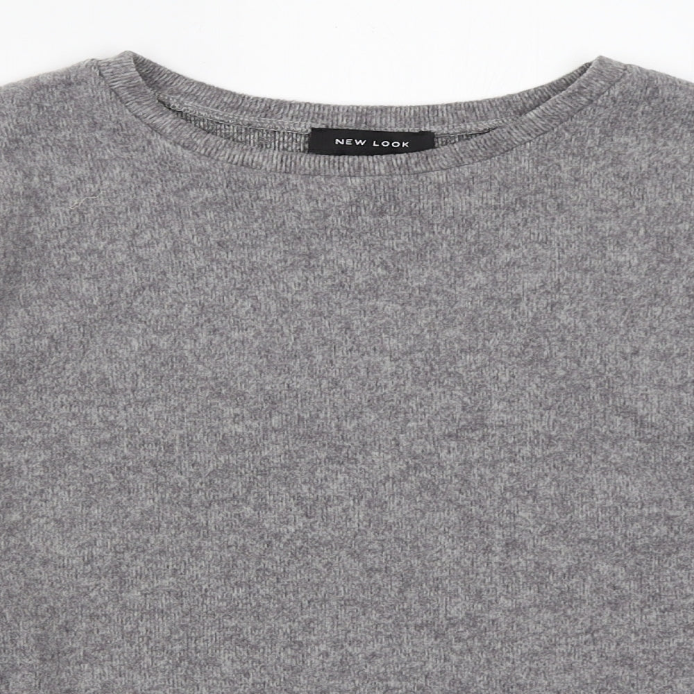 Womens UK Size S New Look Grey Pullover Jumper