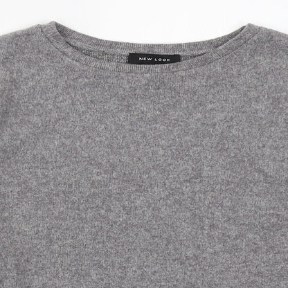 Womens UK Size S New Look Grey Pullover Jumper