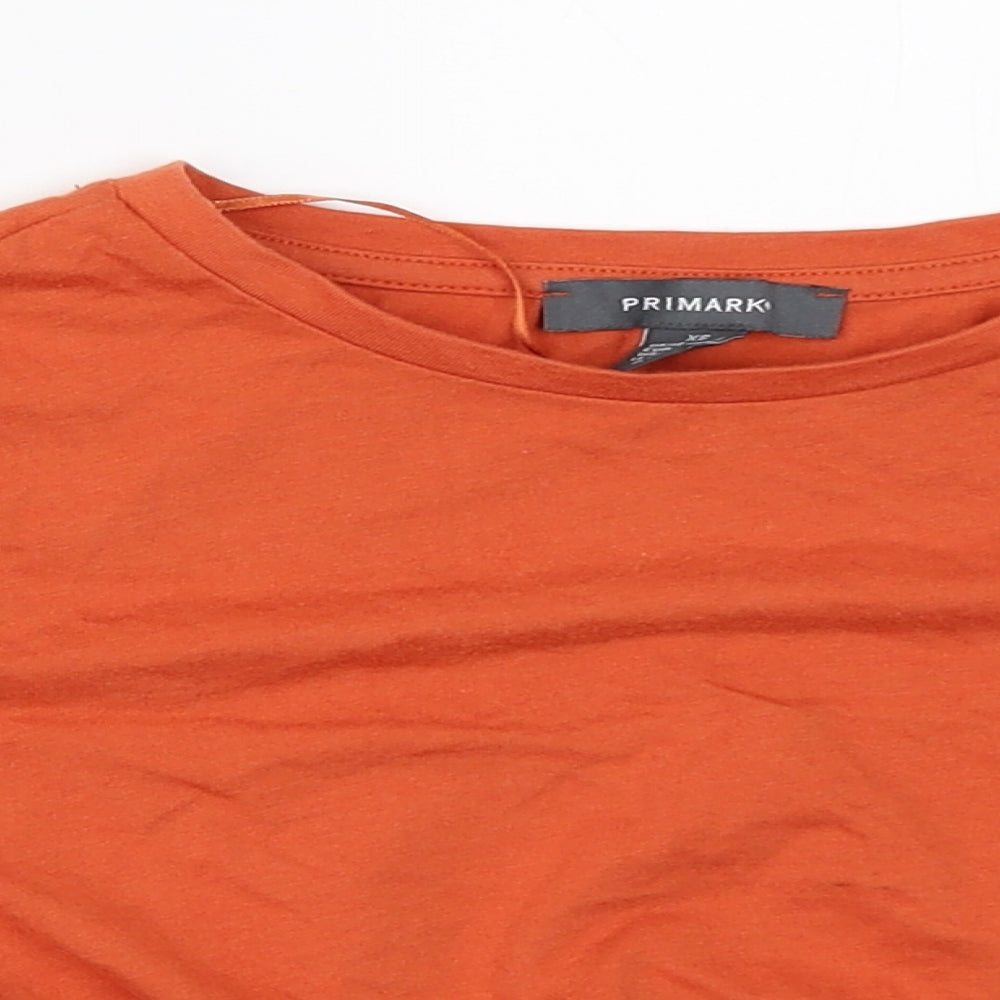 Primark Womens Orange   Cropped T-Shirt Size XS