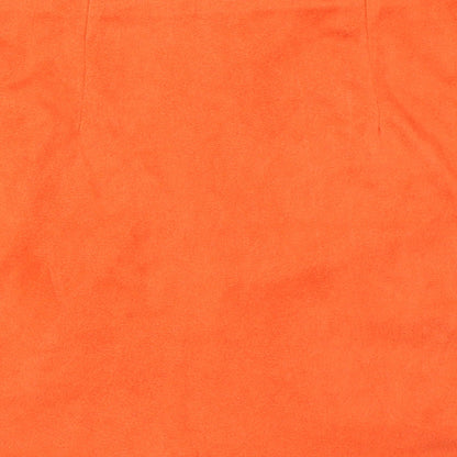PRETTYLITTLETHING Womens Orange   Mini Skirt Size 6