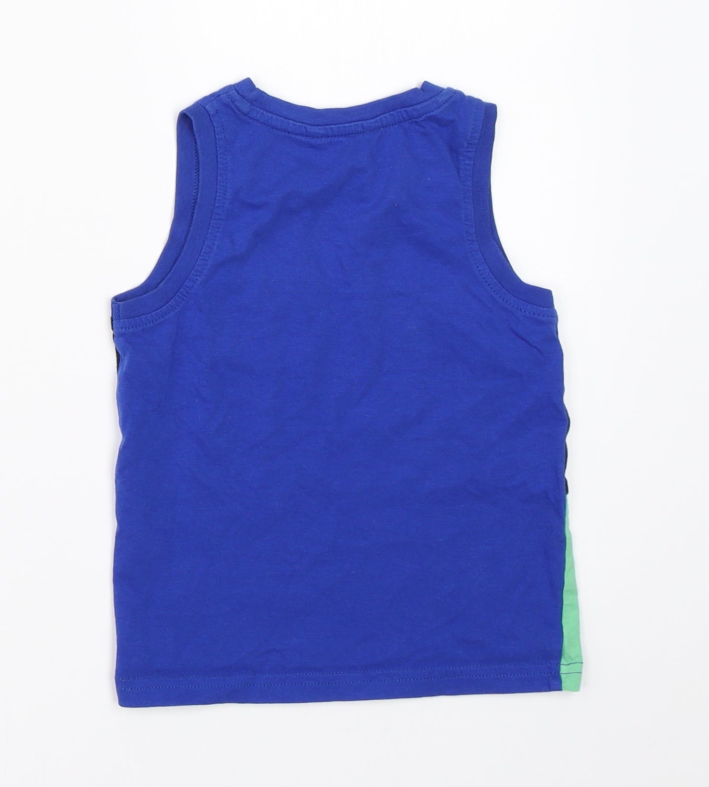 George Boys Blue Colourblock  Basic Tank Size 2-3 Years