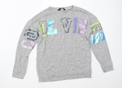 George Girls Grey   Pullover Sweatshirt Size 8-9 Years
