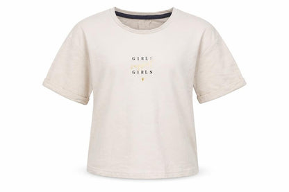 George Girls Beige   Basic T-Shirt Size 7-8 Years