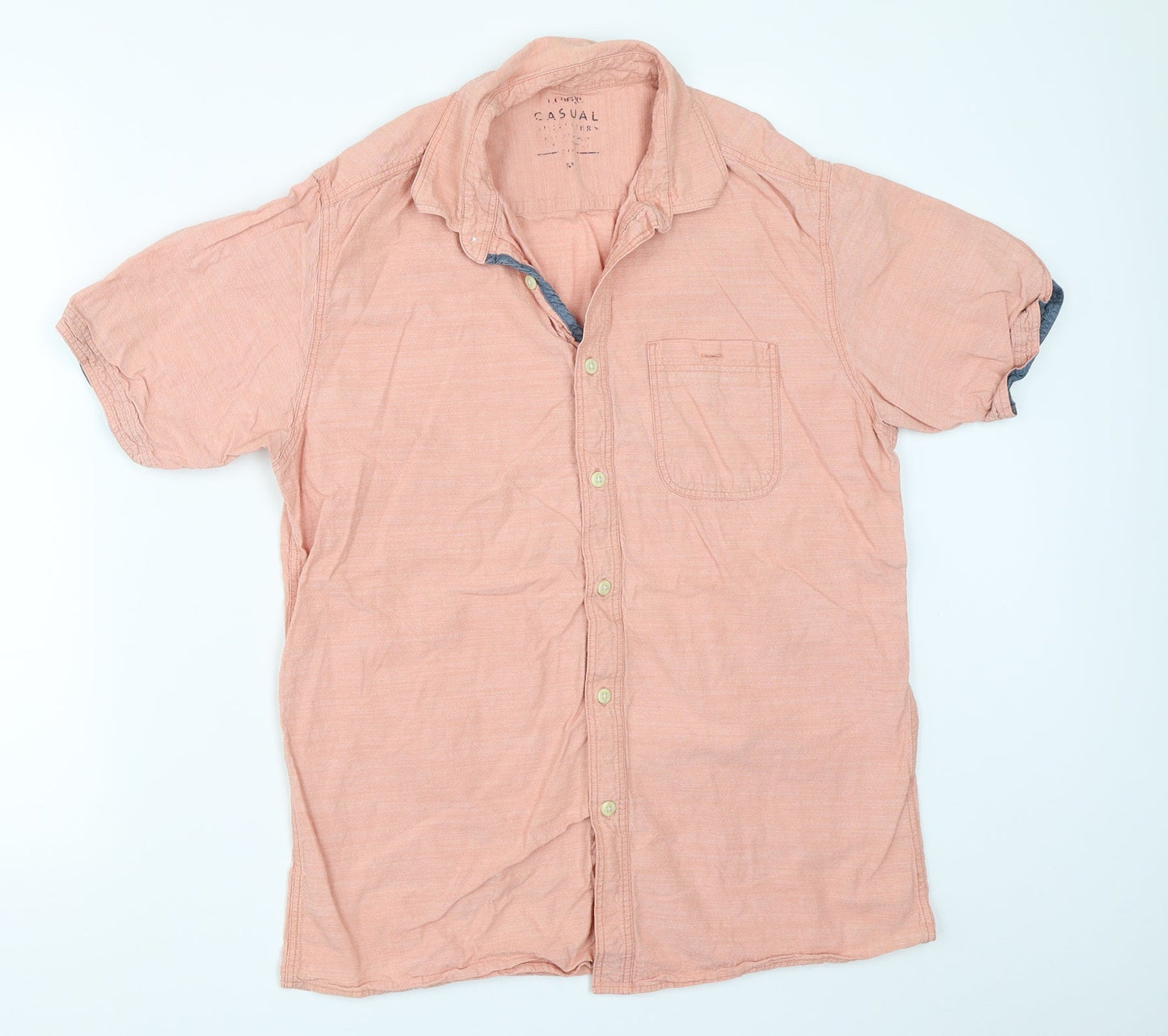 George Mens Pink    Button-Up Size M