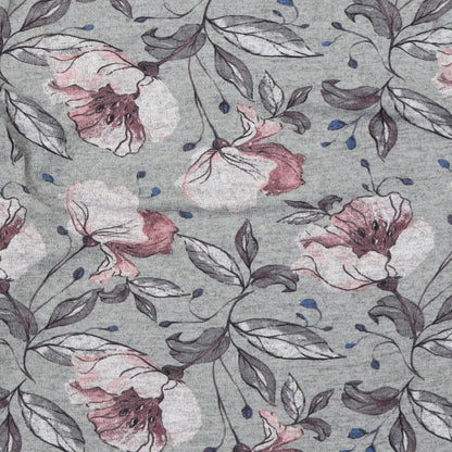 Klass Womens Grey Floral  Pullover Jumper Size S