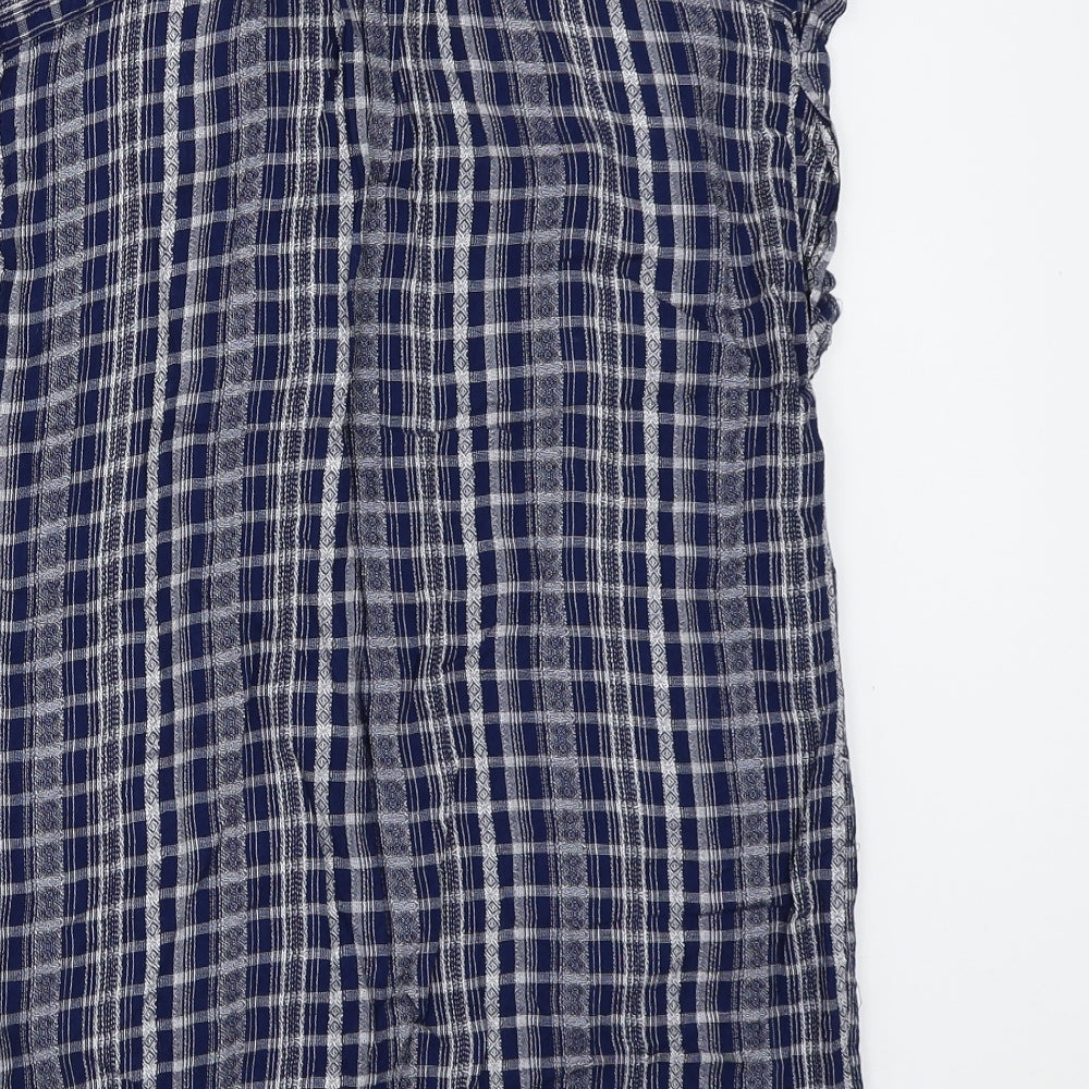 Womens UK Size 6 NEXT Blue Basic Button-Up