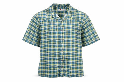 Diffusion Boys Green Geometric  Basic Button-Up Size L