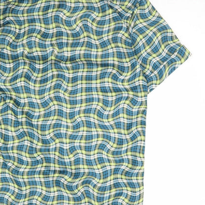 Diffusion Boys Green Geometric  Basic Button-Up Size L