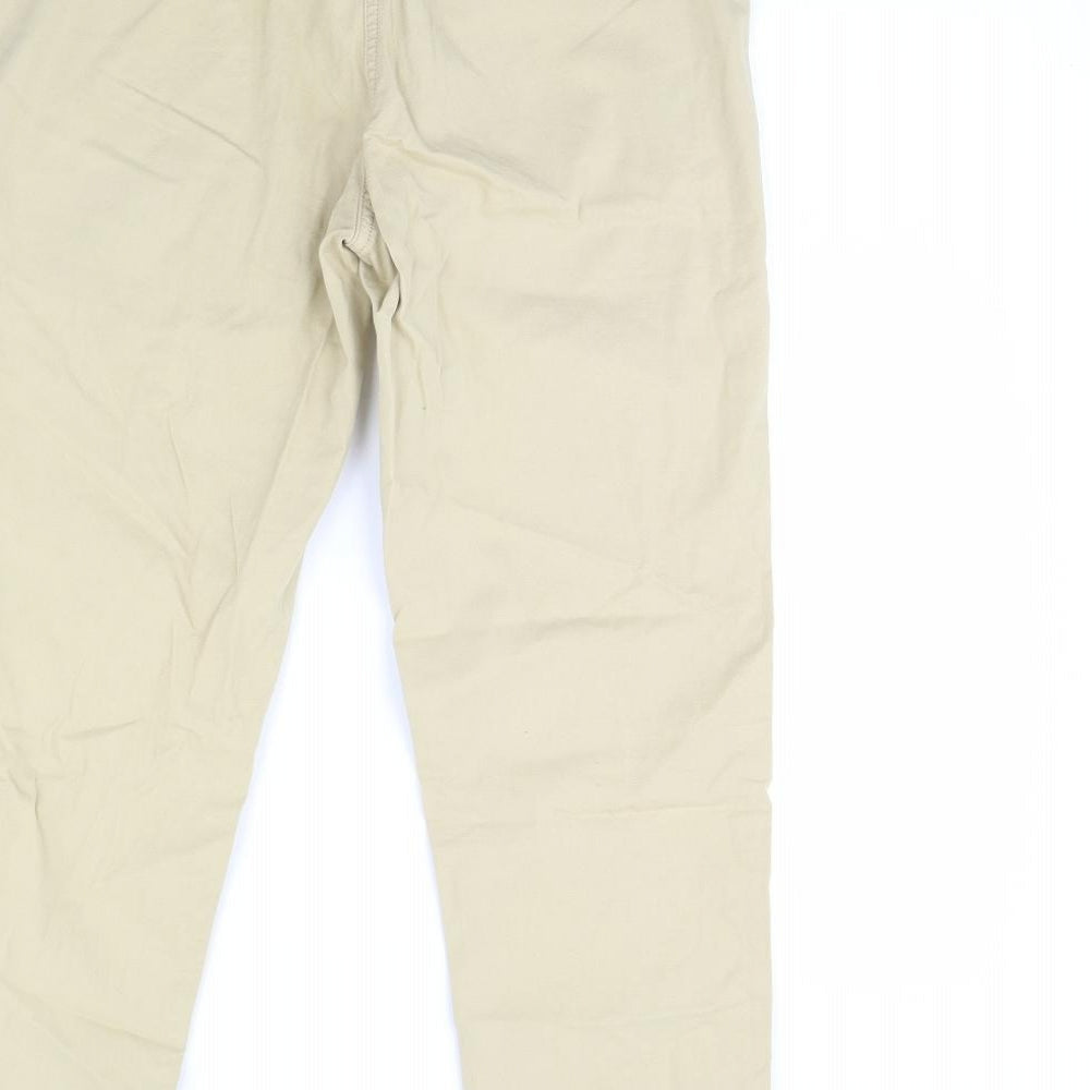 Womens UK Size 10 m&s Regular Fit  Beige Trousers