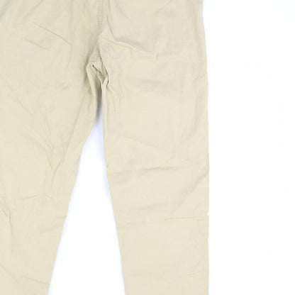 Womens UK Size 10 m&s Regular Fit  Beige Trousers