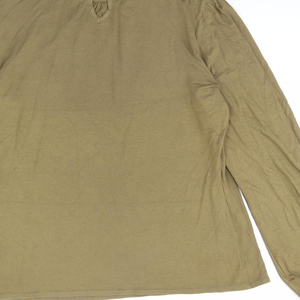 Womens UK Size 14 Limited collection Green Basic Blouse