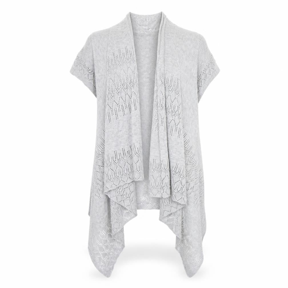 Womens UK Size 12 Red Herring Grey Cardigan Jumper
