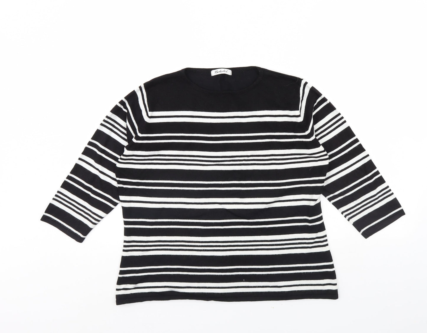 Womens UK Size 18 Berketex Black Pullover Jumper