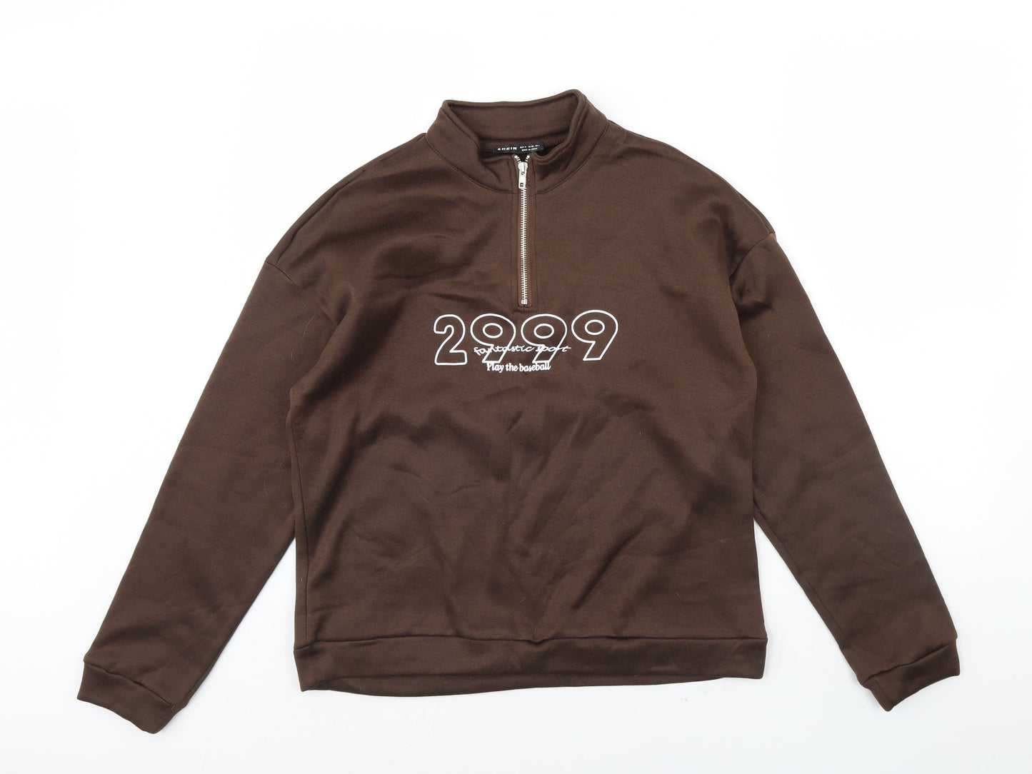 Shein  Womens Brown   Henley Jumper Size M