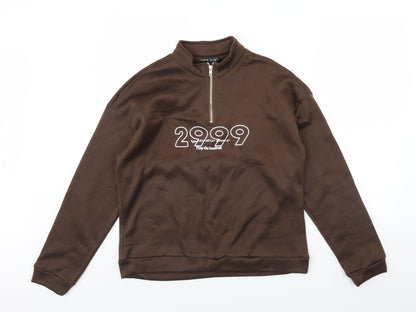 Shein  Womens Brown   Henley Jumper Size M