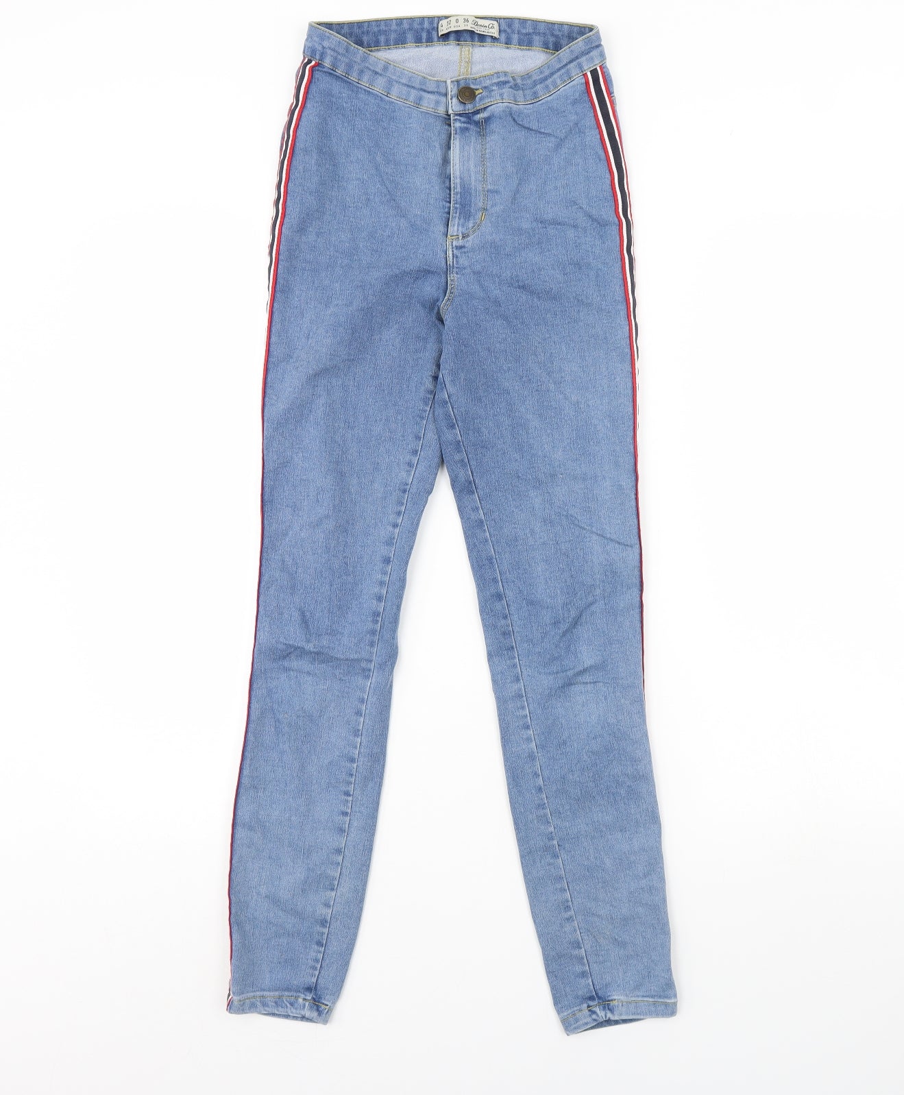 Denim & Co. Womens Blue  Denim Skinny Jeans Size 4 L28 in