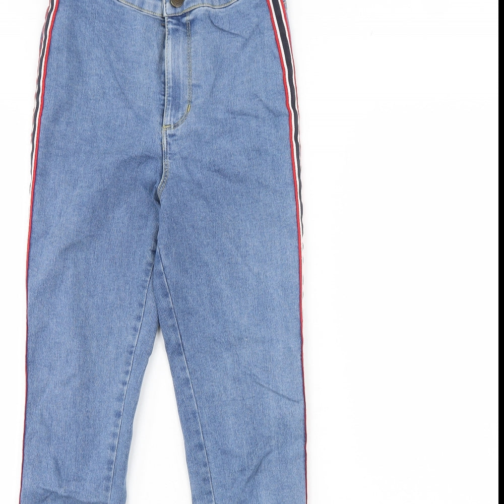 Denim & Co. Womens Blue  Denim Skinny Jeans Size 4 L28 in