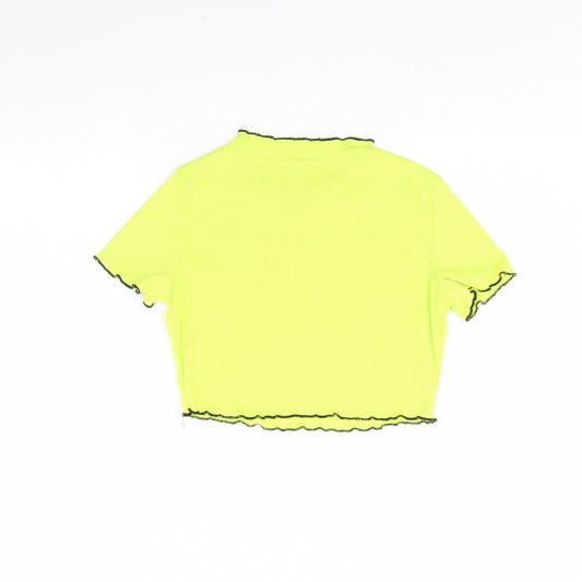 Shein  Womens Green   Cropped T-Shirt Size XS  - Flower