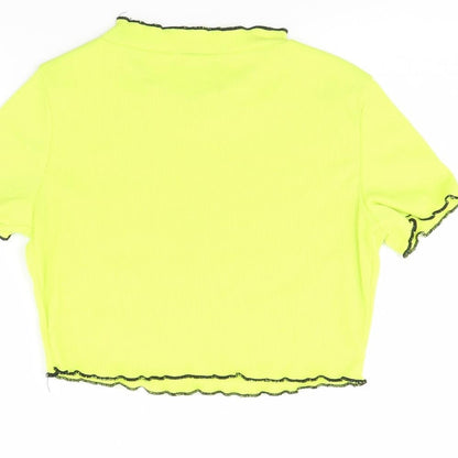 Shein  Womens Green   Cropped T-Shirt Size XS  - Flower