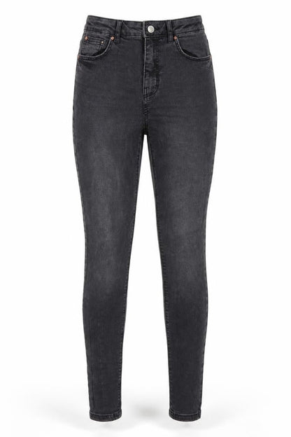 Womens UK Size 10 Denim & Co. Regular Fit Skinny Black Jeans
