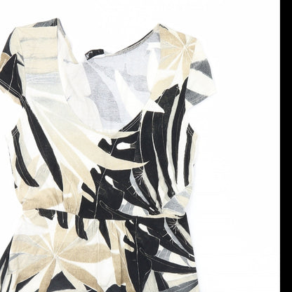 Womens UK Size 10 BHS Black Basic Blouse