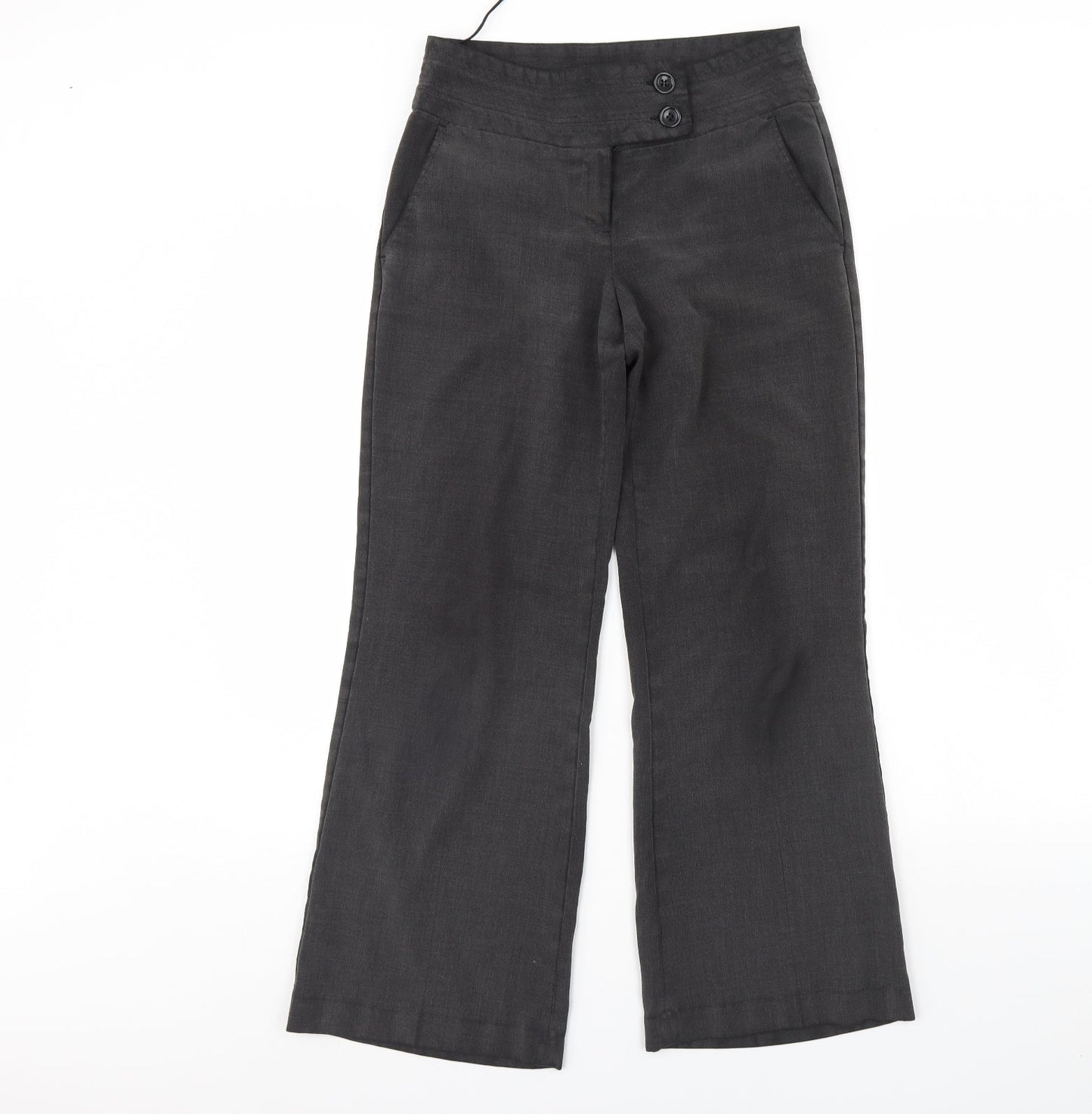 F&F Womens Grey   Dress Pants Trousers Size 8 L28 in