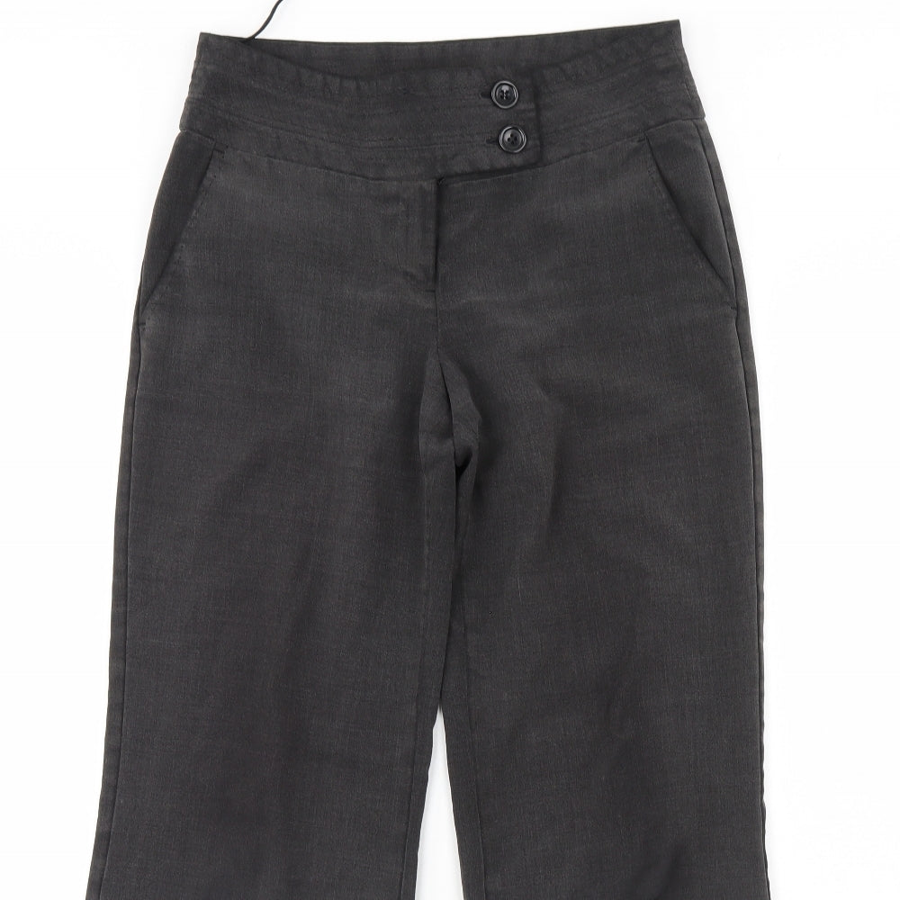 F&F Womens Grey   Dress Pants Trousers Size 8 L28 in