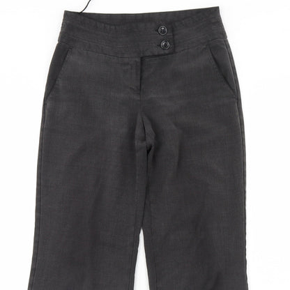 F&F Womens Grey   Dress Pants Trousers Size 8 L28 in