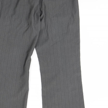 Womens UK Size 14 NEXT Regular Fit Dress Pants Grey Trousers