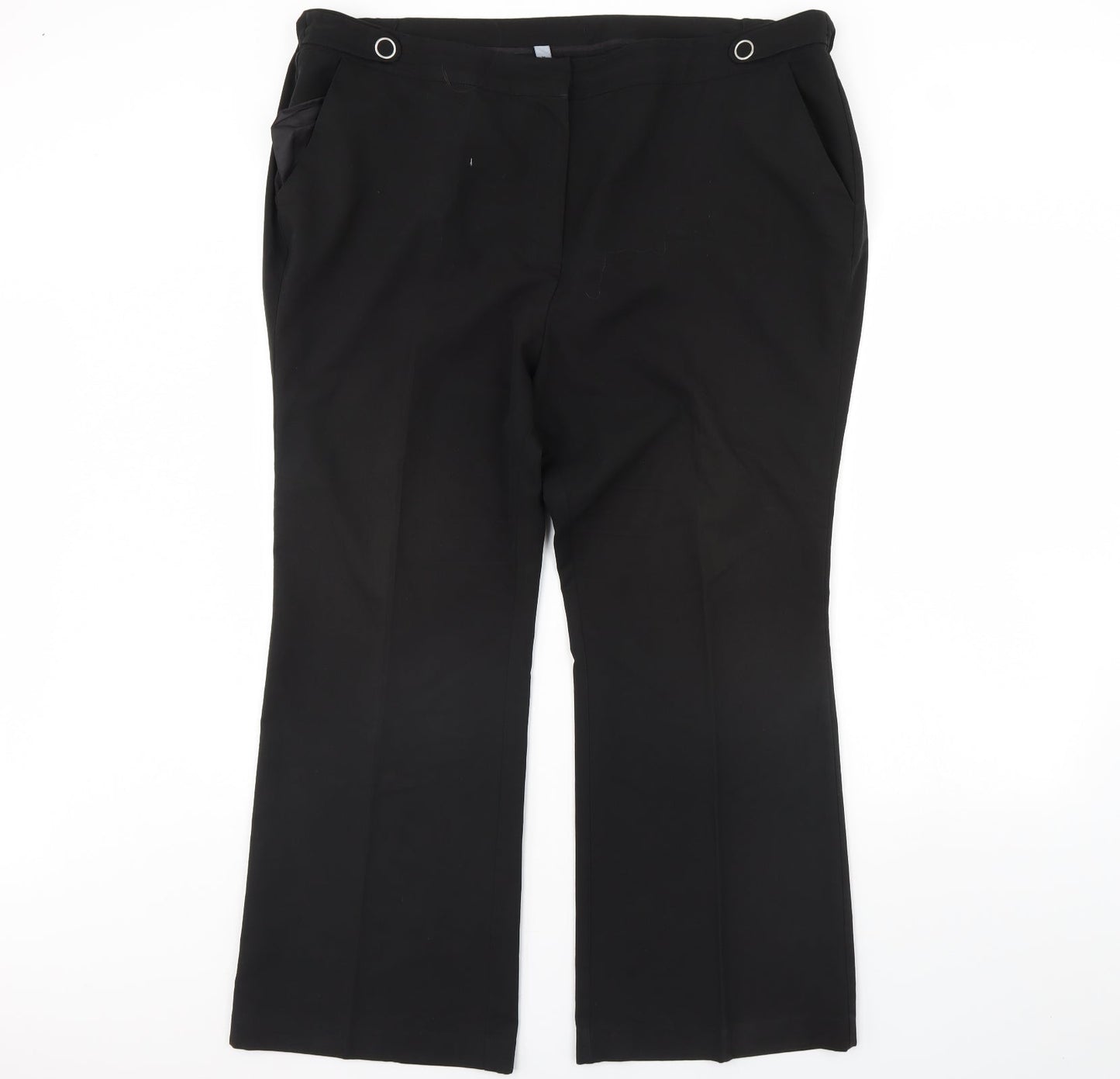 Capsule Womens Black   Trousers  Size 20 L30 in
