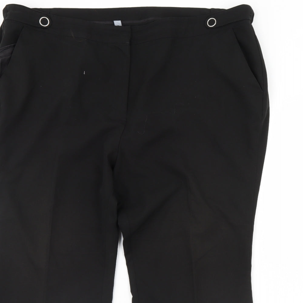 Capsule Womens Black   Trousers  Size 20 L30 in